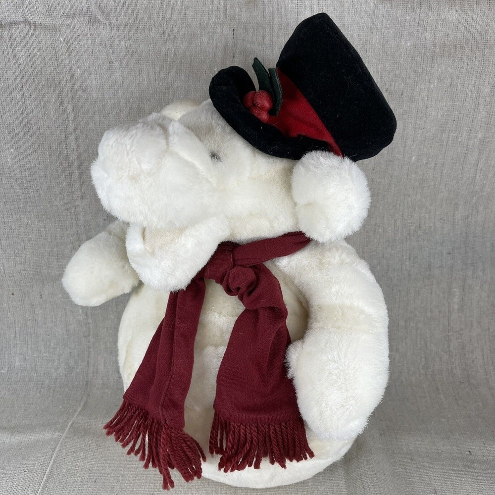 Vintage Disney World Snowman Tigger Plush Christmas Winter Disney Parks
